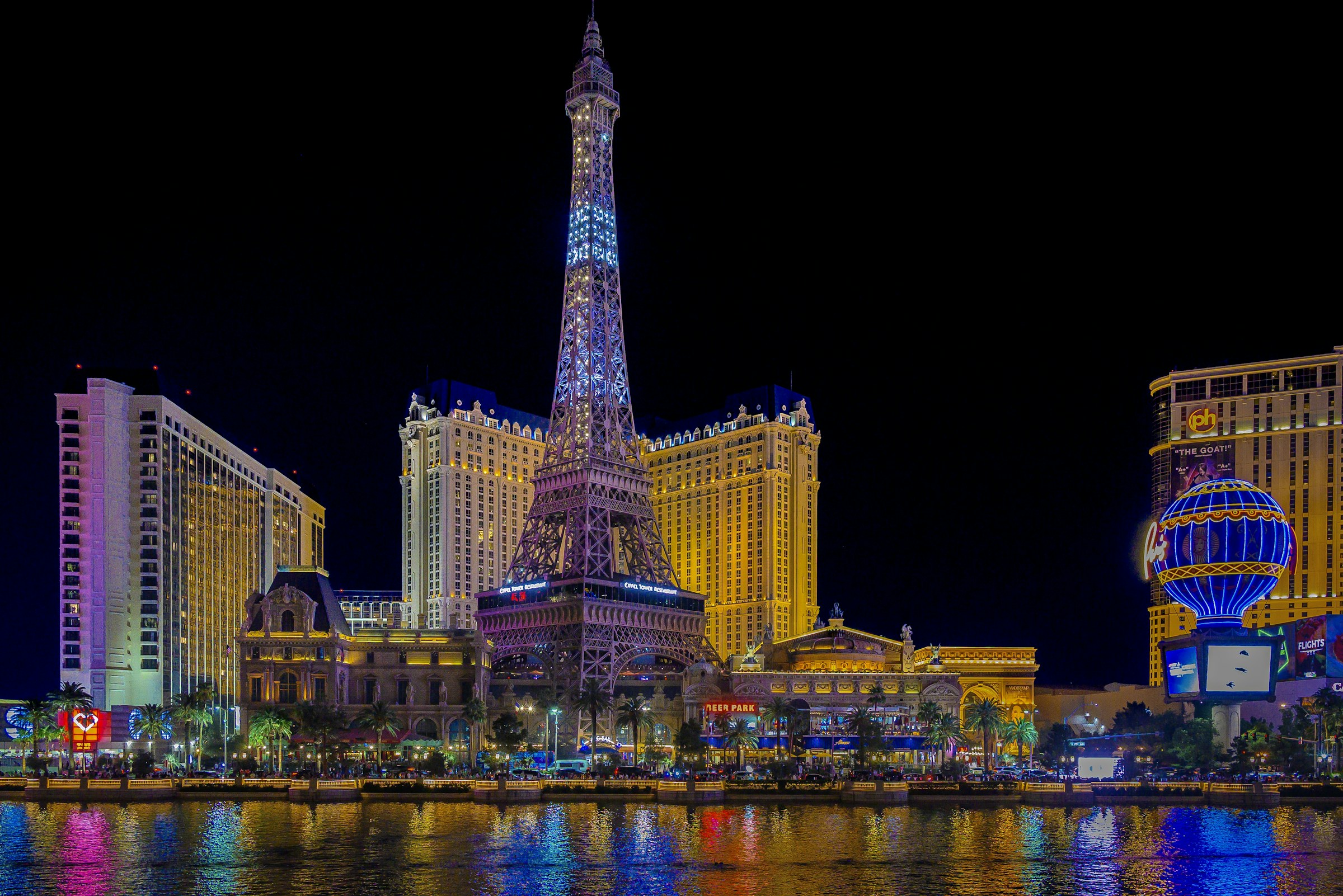 The Las Vegas Strip illuminated at night